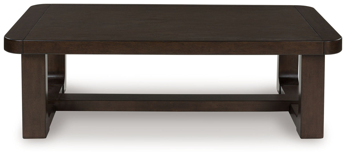 Breckington - Rectangular Cocktail Table - Dark Brown