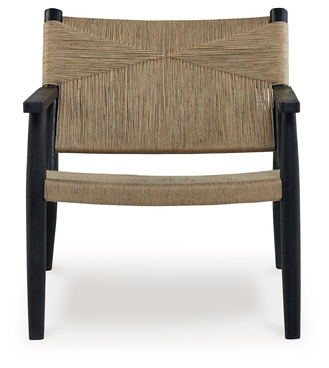 Halfmore - Black / Natural - Accent Chair by Signature Design by Ashley® | Bel Furniture