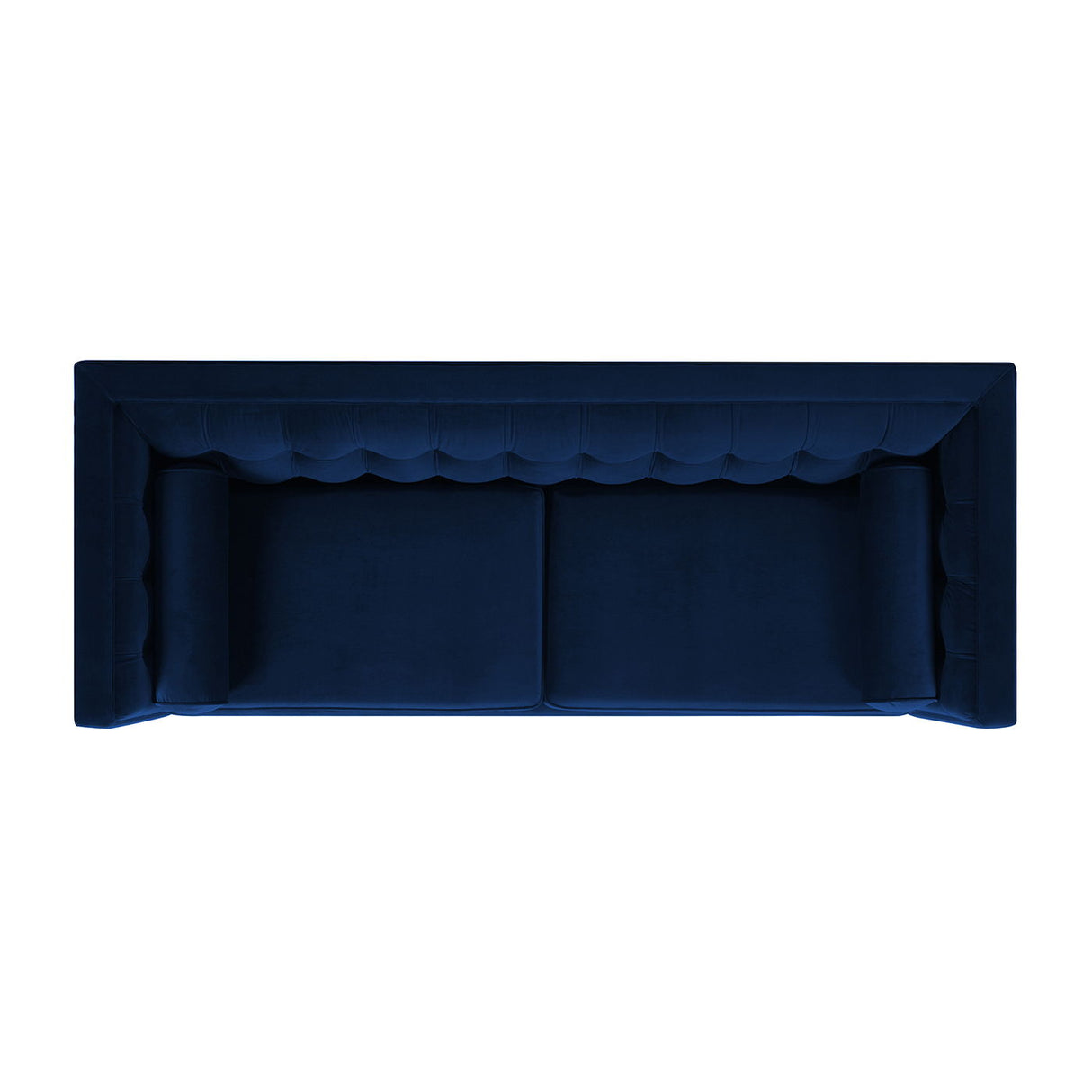Jack - Modern Tuxedo Tufted Sofa - Navy Blue by Jennifer Taylor Home | Bel Furniture