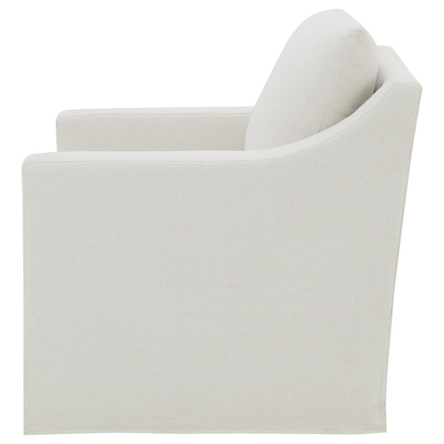 Winter - Upholstered Sloped Arm Accent Swivel Chair by Coaster Fine Furniture | Bel Furniture