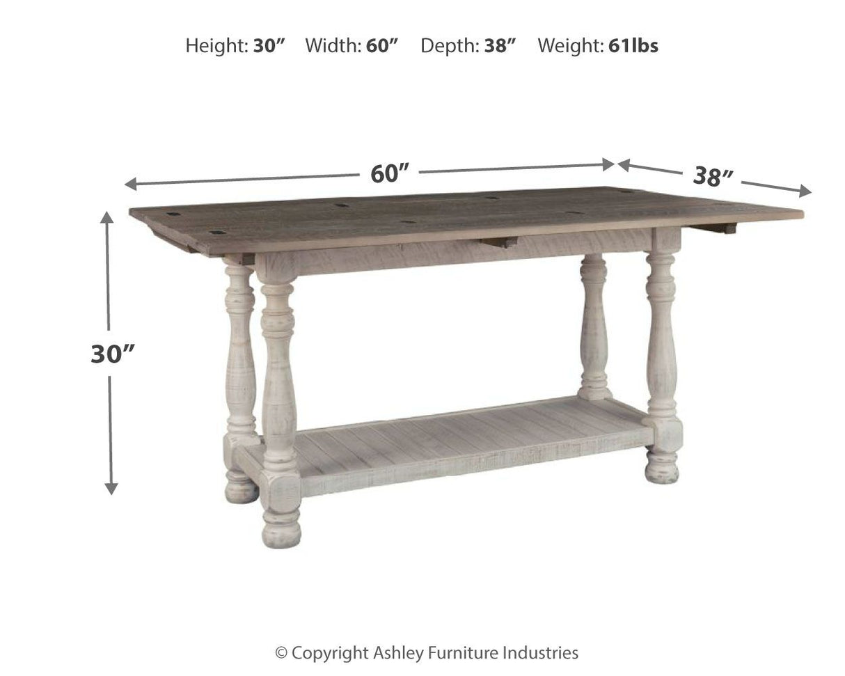 Havalance - Gray / White - Flip Top Sofa Table by Signature Design by Ashley® | Bel Furniture