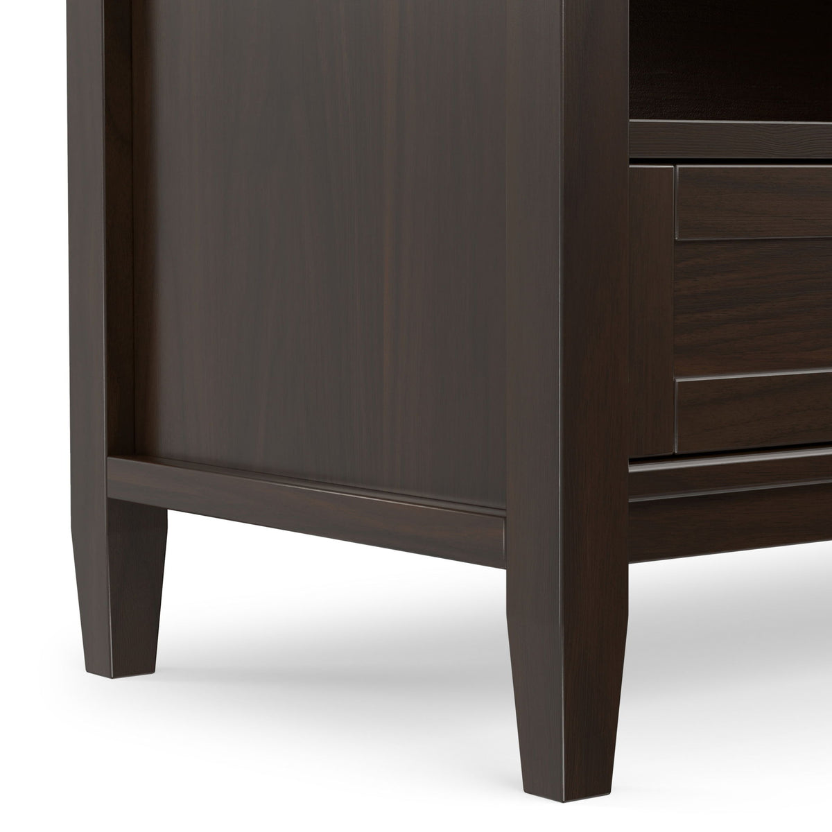 Warm Shaker - Low TV Media Stand - Brown