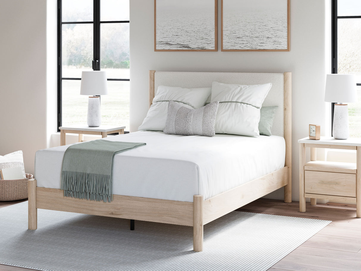 Cadmori - Upholstered Panel Bed by Signature Design by Ashley® | Bel Furniture