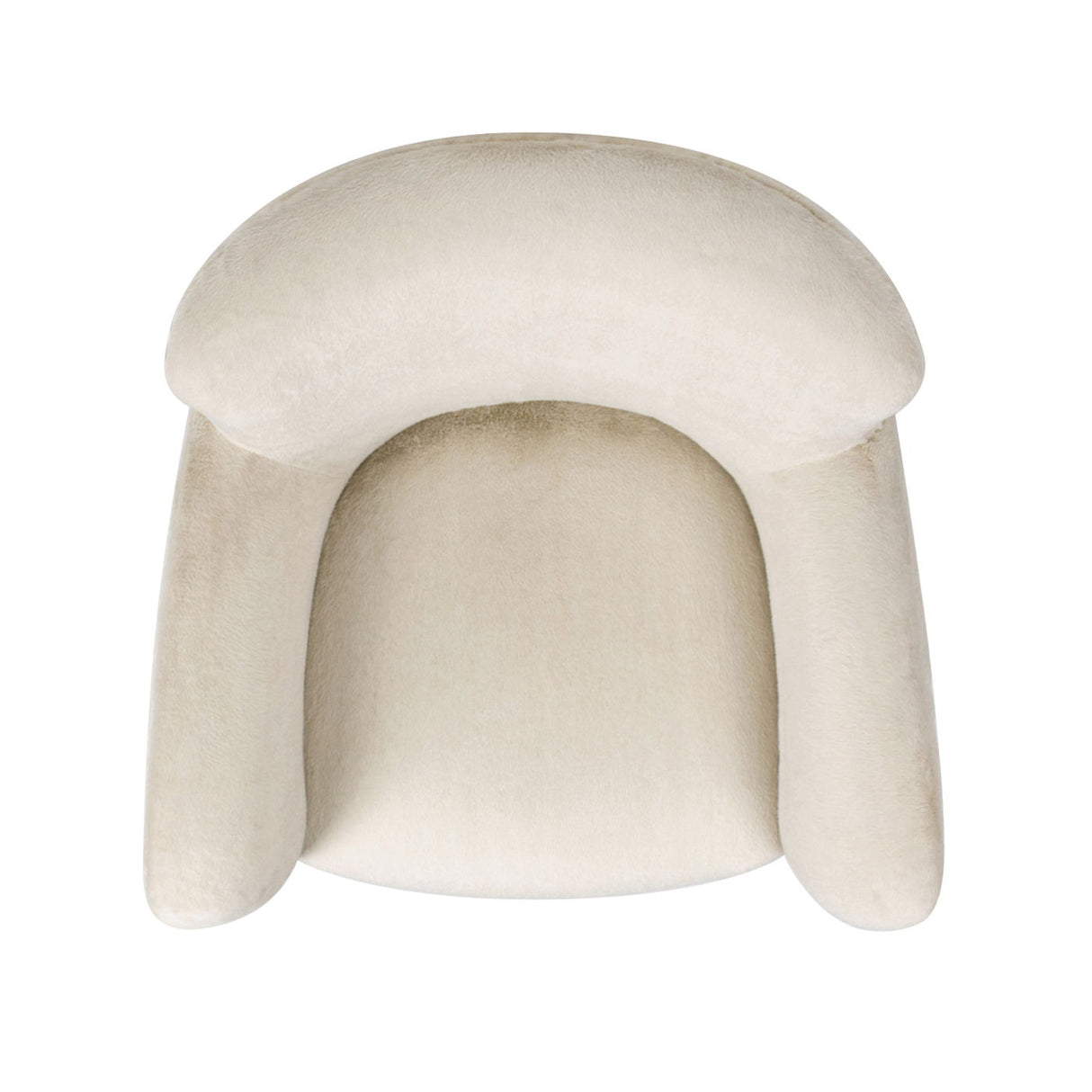 Wolffe - Curved Arm Accent Chair - Creme De La Creme White by Jennifer Taylor Home | Bel Furniture