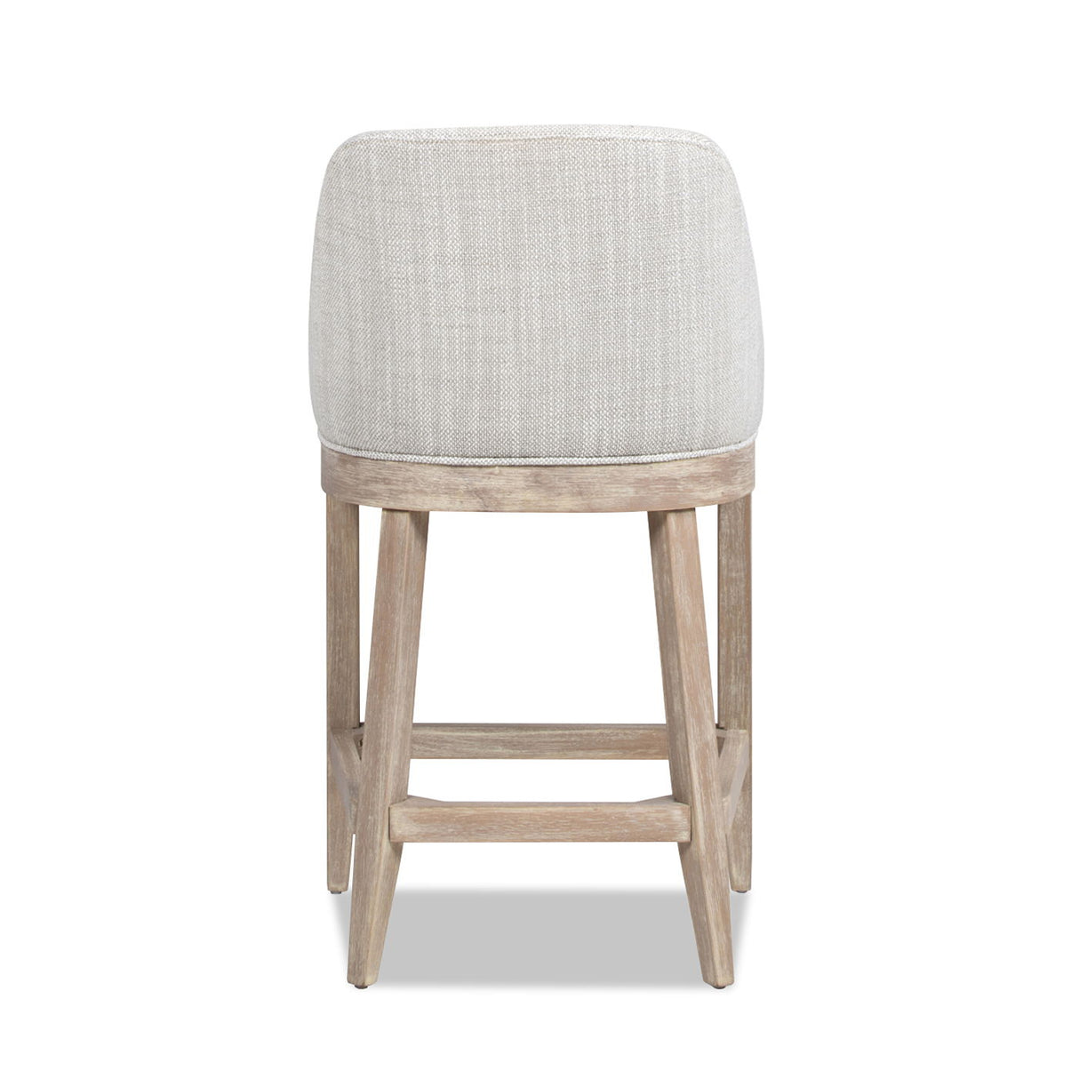Newport - Coastal Curved Back Upholstered Counter Stool - Two Tone Neutral Gray by Jennifer Taylor Home | Bel Furniture