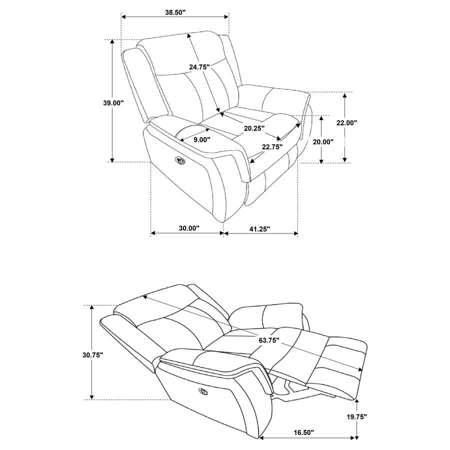 Lawrence - Upholstered Reclining Sofa Set by CoasterEveryday | Bel Furniture