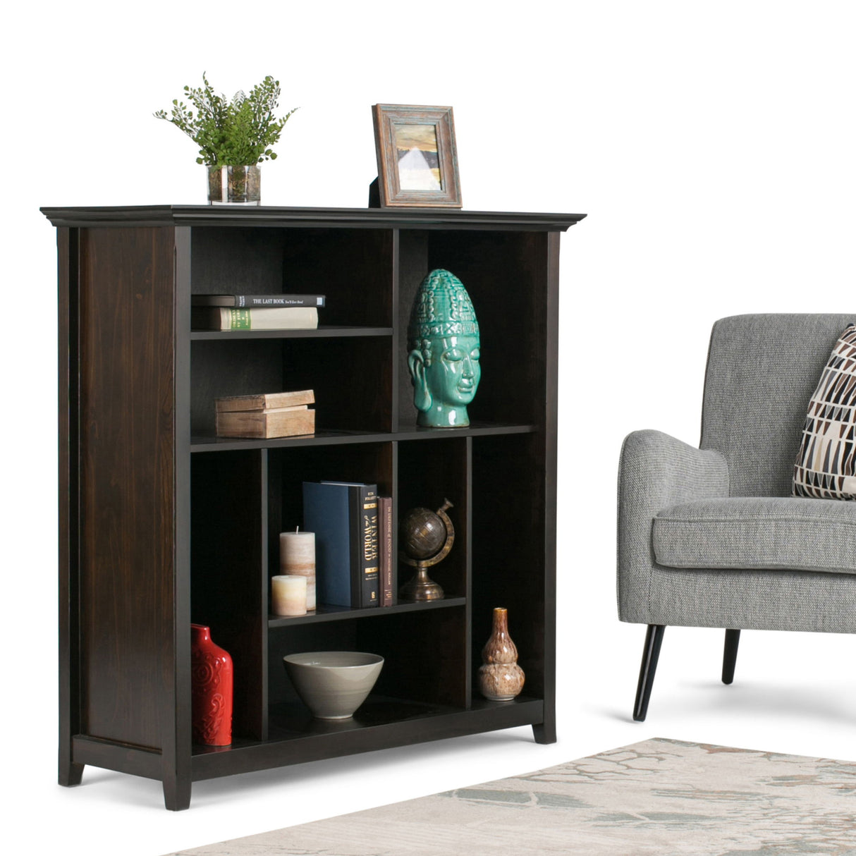 Amherst - Multi Cube Bookcase And Storage Unit by Simpli-Home | Bel Furniture