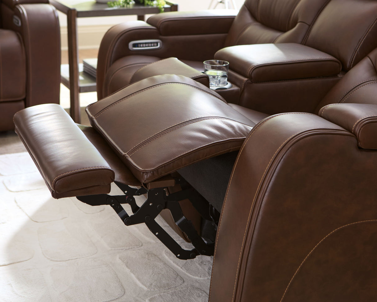 Knightington - Power Reclining Loveseat With Audio Seating