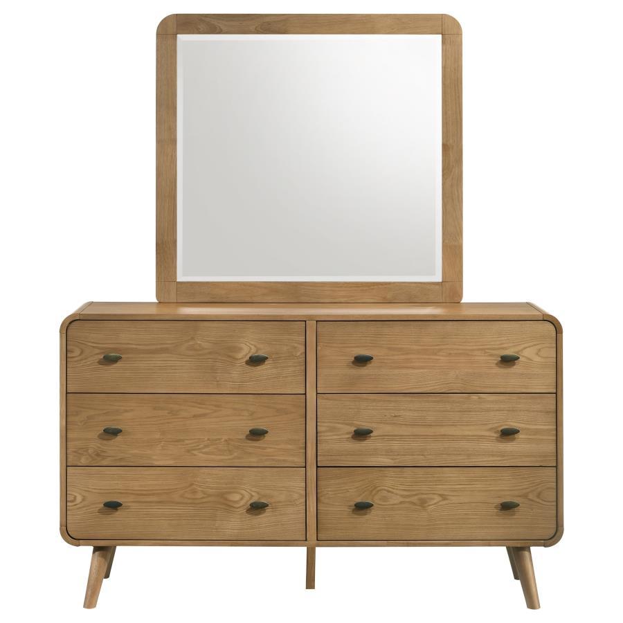 Robyn - 6-Drawer Bedroom Dresser And Mirror by CoasterEssence | Bel Furniture