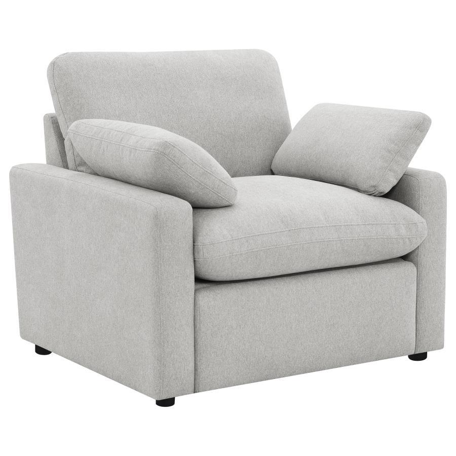 Collins - Upholstered Power Recliner Chair Gray by Coaster Fine Furniture | Bel Furniture