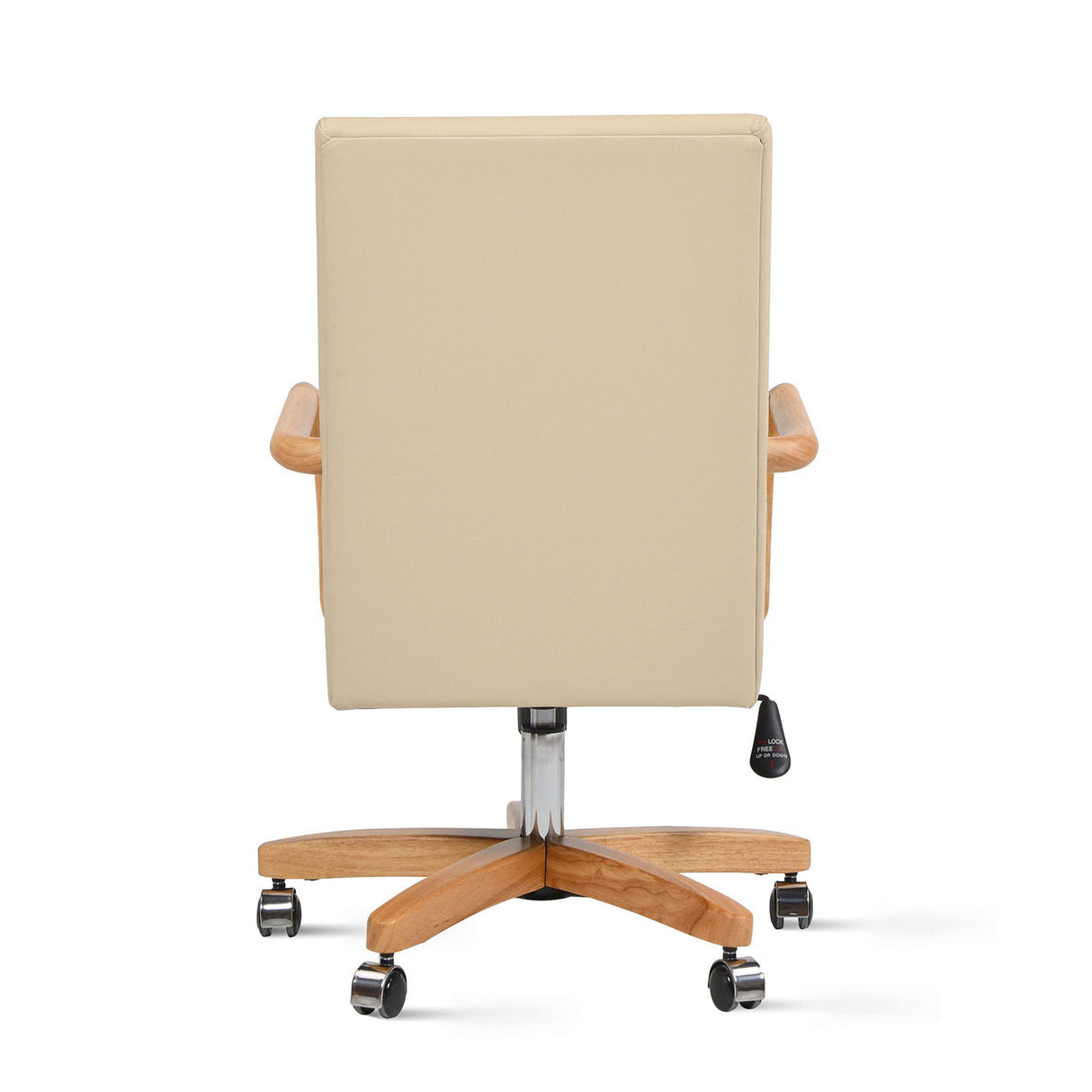 Dumont - Modern Farmhouse High Back Executive Home Office Chair - Neutral Cream Beige / Natural by Jennifer Taylor Home | Bel Furniture