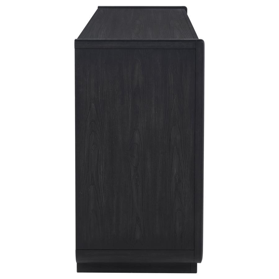 Leandro - 2-Drawer Dining Sideboard Server - Burnished Black