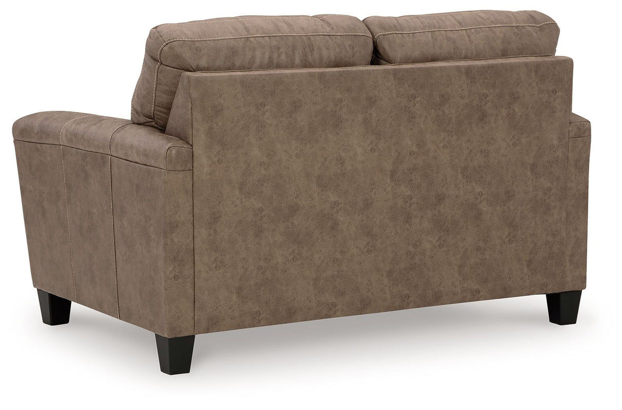 Navi - 3 Pc. - Sofa, Loveseat, Rocker Recliner - Fossil