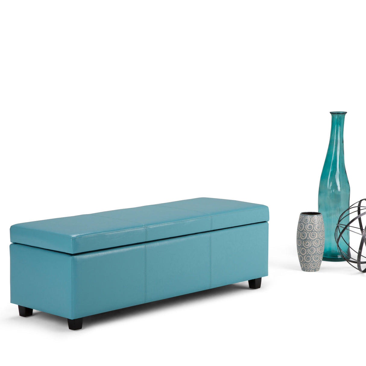 Avalon - Multifunctional Storage Ottoman Bench by Simpli-Home | Bel Furniture