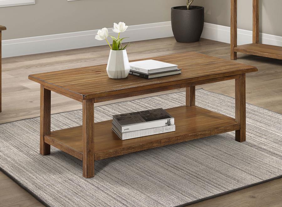 Payne - Wood Coffee Table with Shelf by Coaster Fine Furniture | Bel Furniture