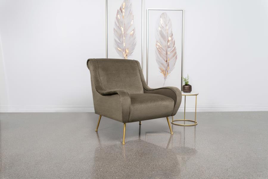 Ricci - Upholstered Saddle Arm Accent Chair by Coaster Fine Furniture | Bel Furniture
