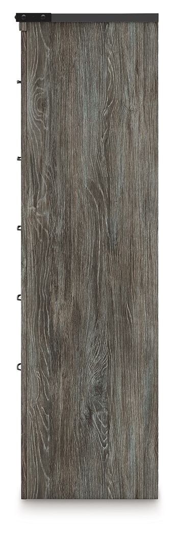 Frandern - Gray - Five Drawer Chest by Signature Design by Ashley® | Bel Furniture