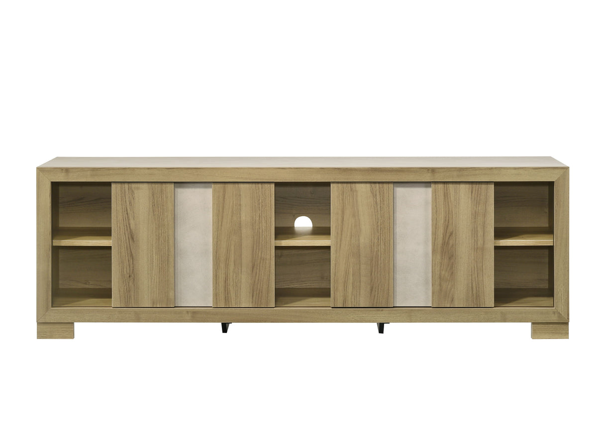 Rangley - TV Stand - Driftwood by Crown Mark | Bel Furniture