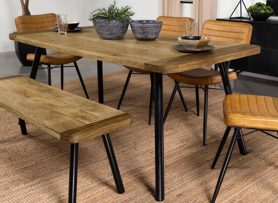 Maverick - Solid Wood Dining Table - Natural Mango by Coaster Fine Furniture | Bel Furniture