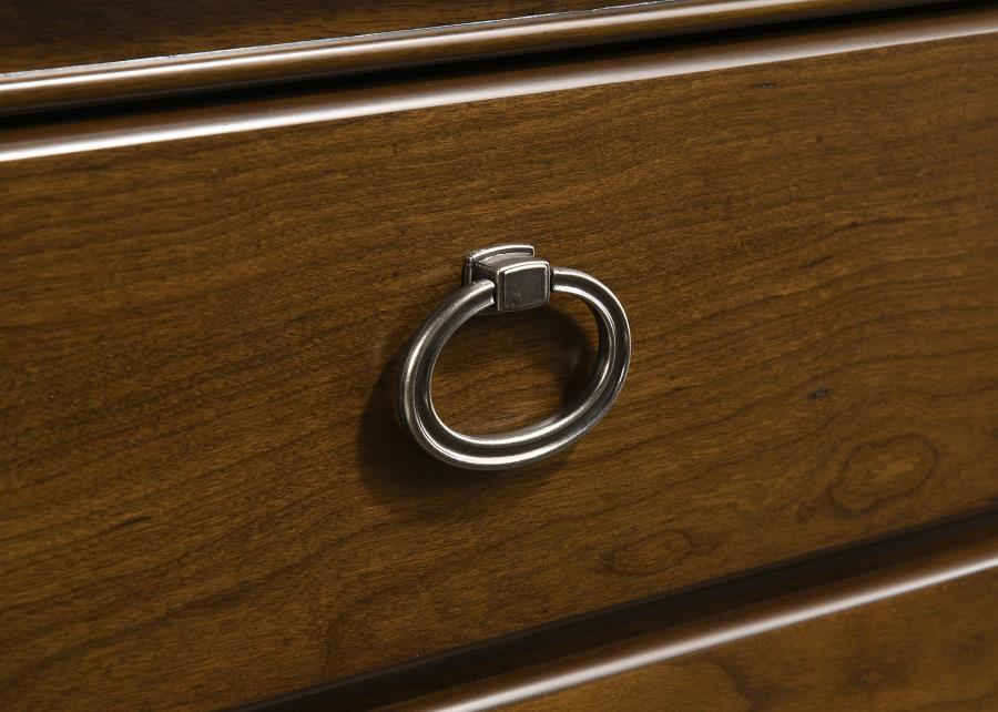 Garland - 4-Drawer Bedroom Chest Of Drawers - Brown Cherry