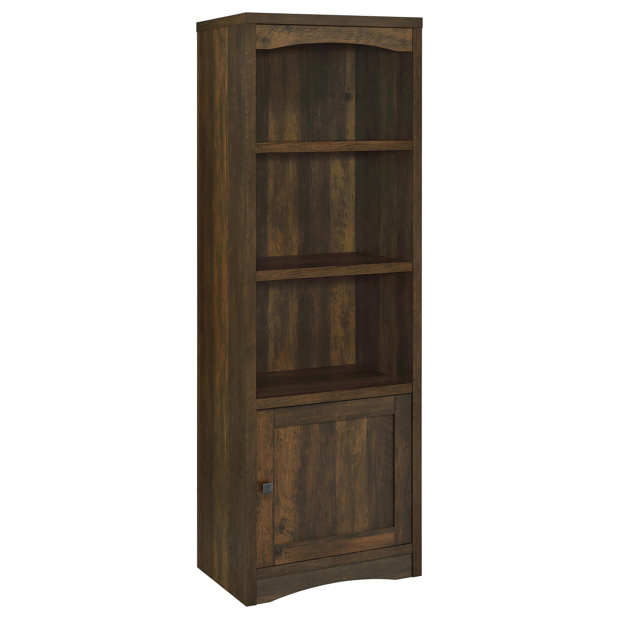 Laughlin - 3 Shelf Engineered Wood Media Tower Dark Brown by CoasterEveryday | Bel Furniture