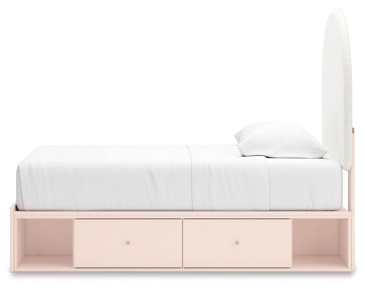 Wistenpine - Upholstered Panel Bed With Storage by Signature Design by Ashley® | Bel Furniture
