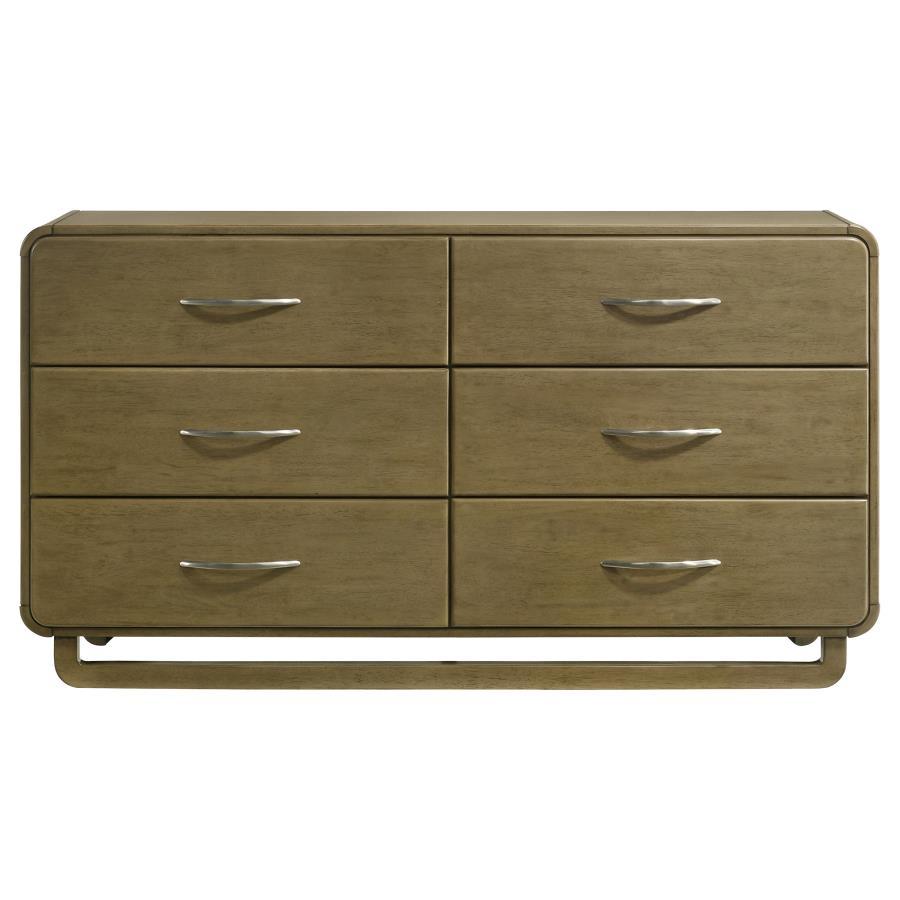Amsbury - 6-Drawer Dresser Cabinet - Nutmeg by Coaster Fine Furniture | Bel Furniture