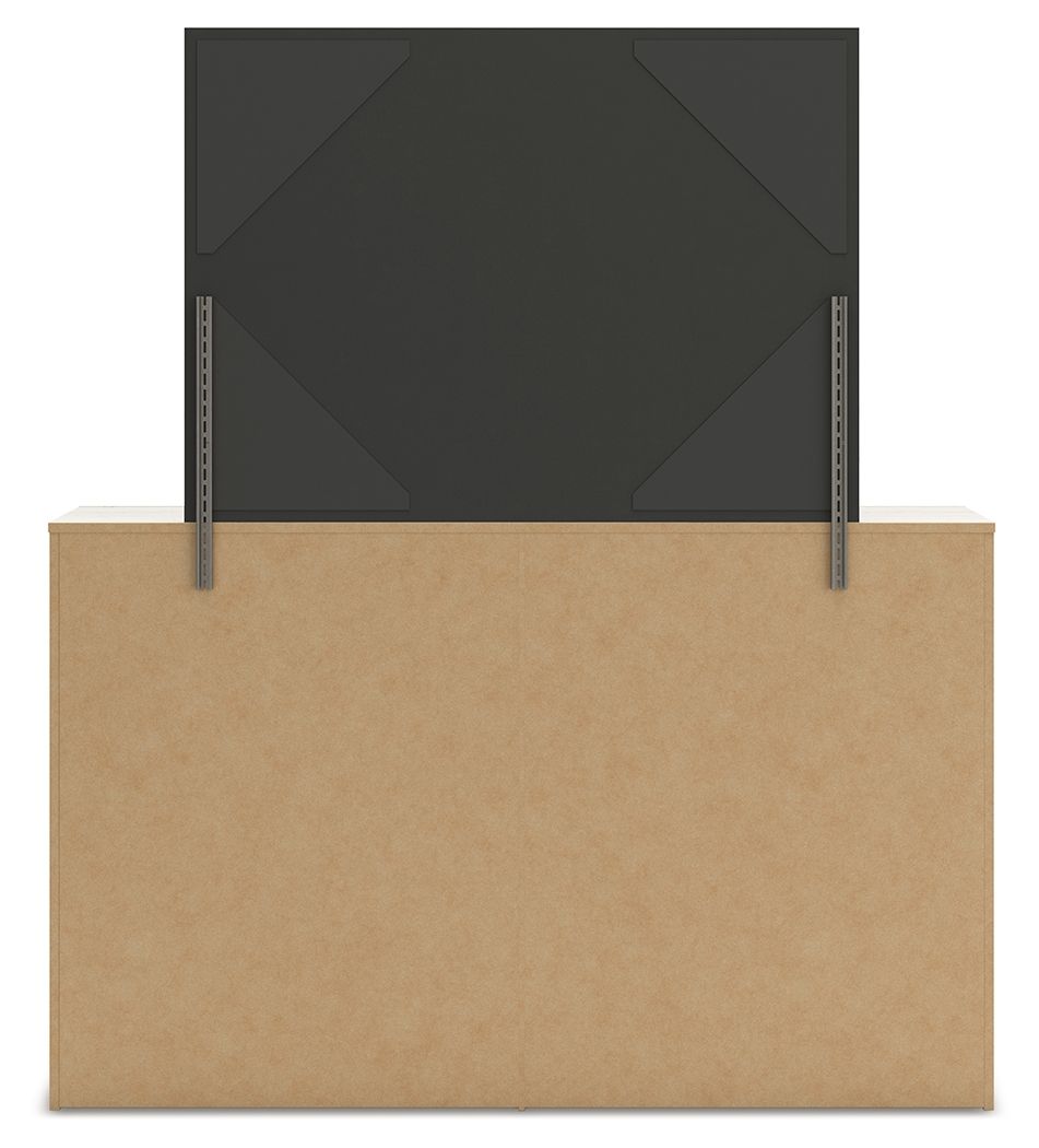 Lawroy - Light Natural - Dresser And Mirror by Benchcraft® | Bel Furniture