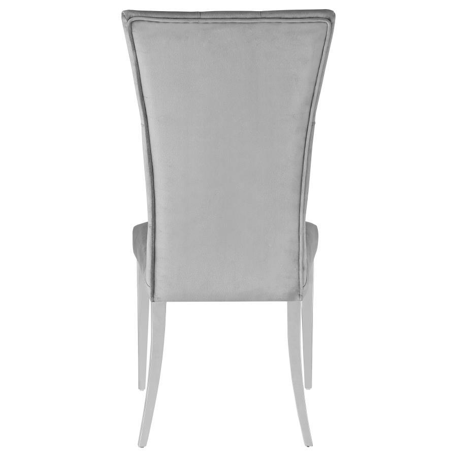 Kerwin - Velvet Upholstered Dining Side Chair (Set of 2) by CoasterElevations | Bel Furniture