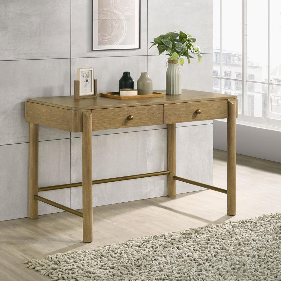 Arini - 2-Drawer Vanity Desk Makeup Table by CoasterElevations | Bel Furniture
