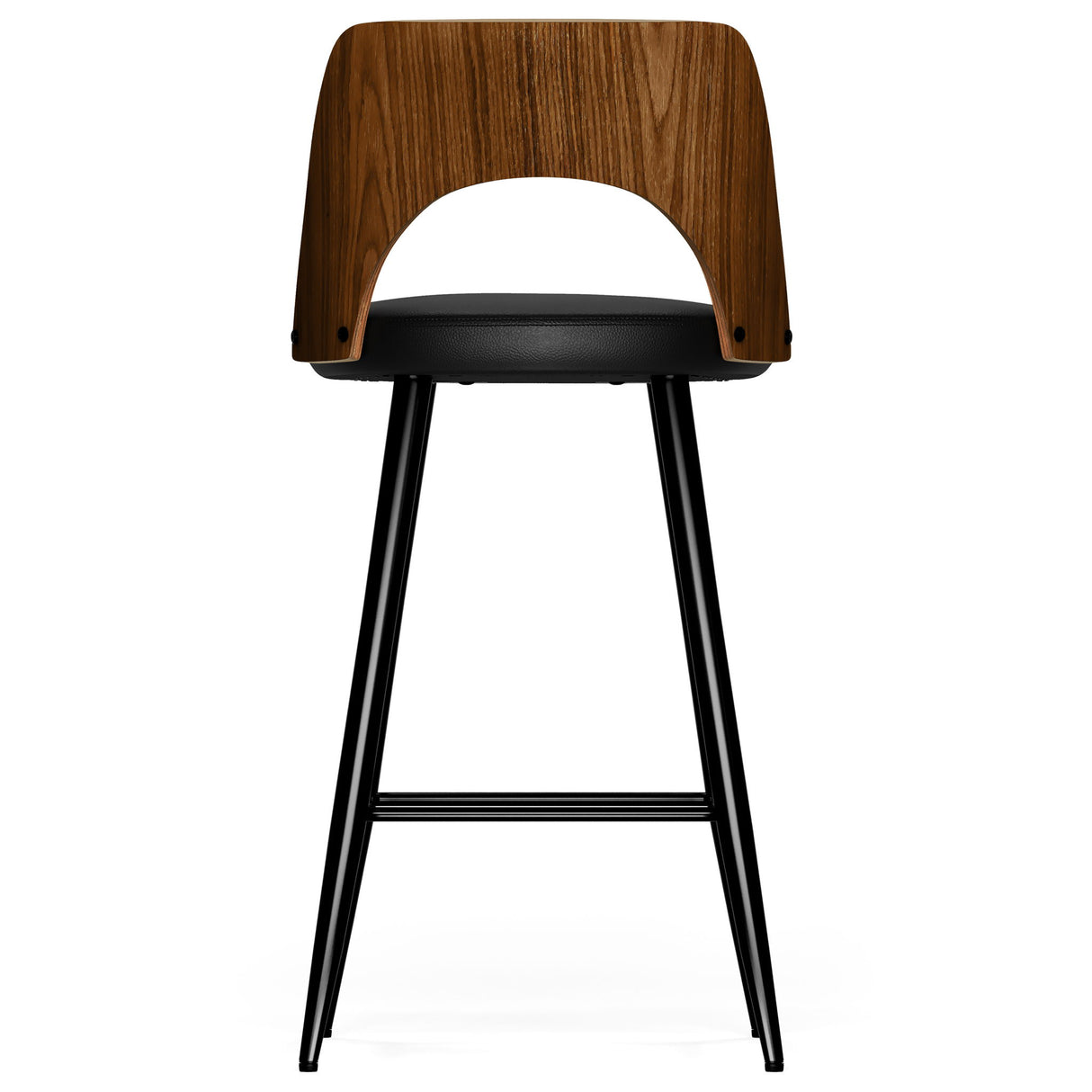 Micah - Counter Height Stool (Set of 2) - Black by Simpli-Home | Bel Furniture