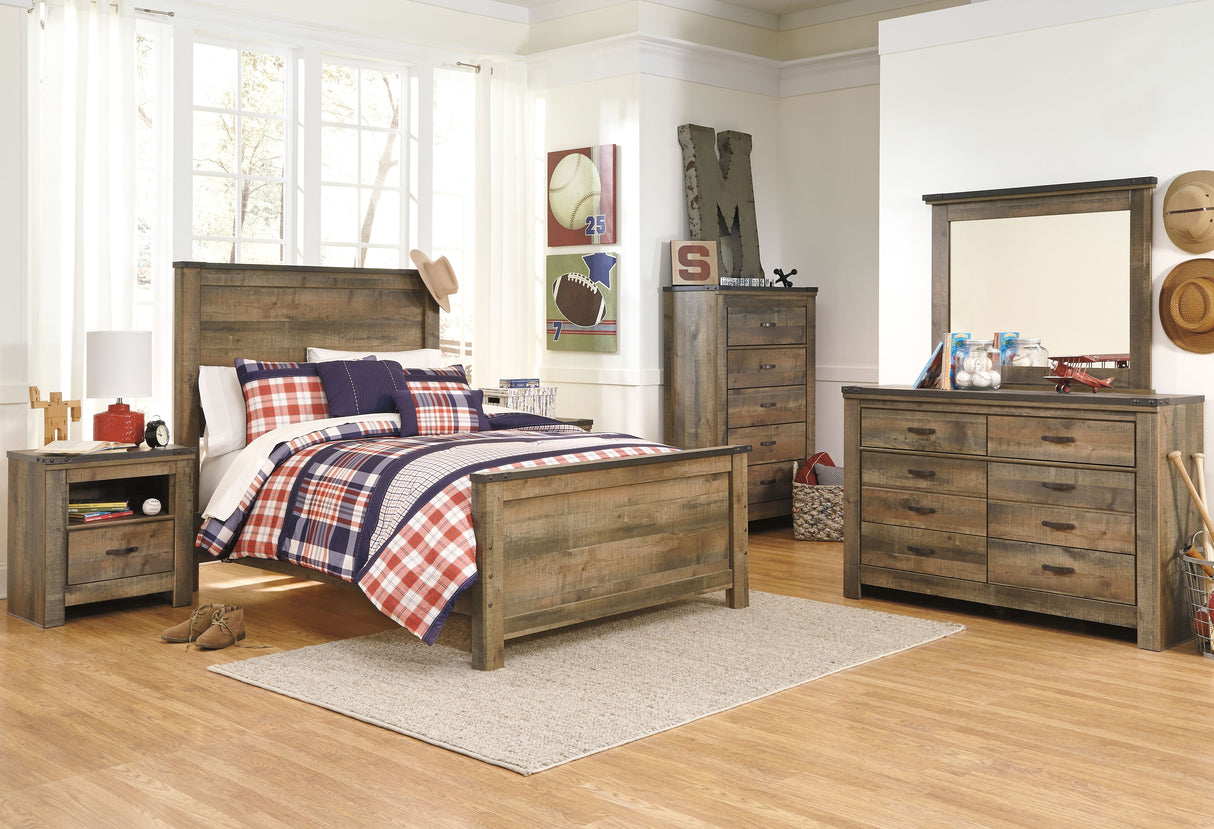 Trinell - Brown - Five Drawer Chest by Signature Design by Ashley® | Bel Furniture
