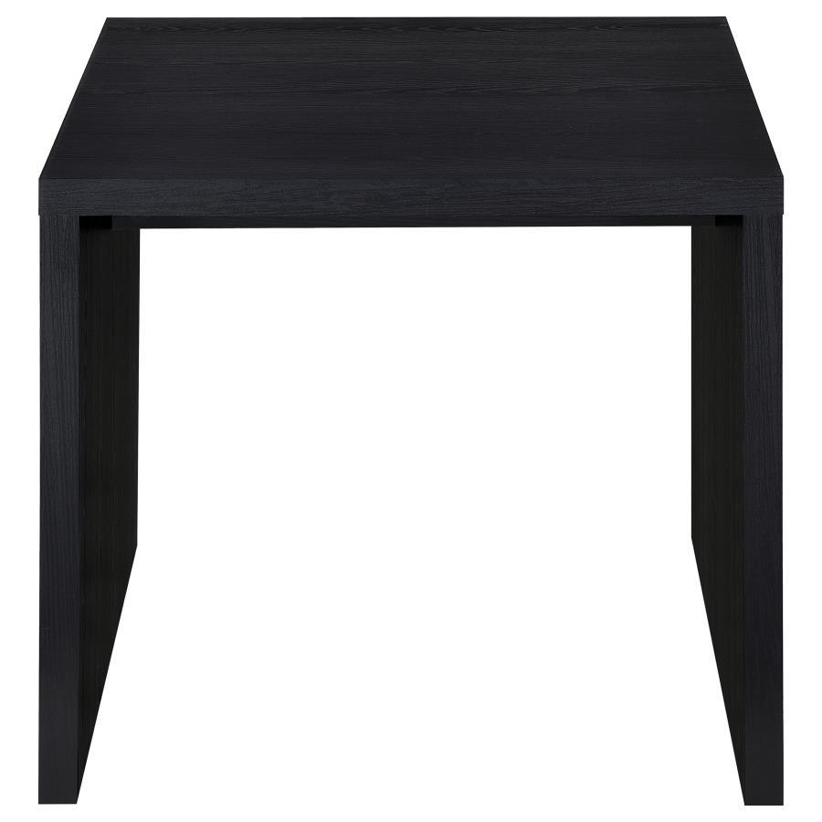 Knapp - Engineered Wood Square Side End Table - Black by Coaster Fine Furniture | Bel Furniture