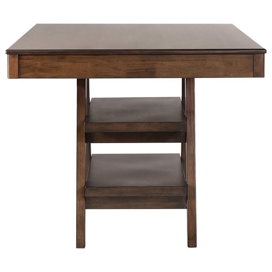 Dewey - Rectangular Counter Height Dining Table - Walnut by CoasterEssence | Bel Furniture