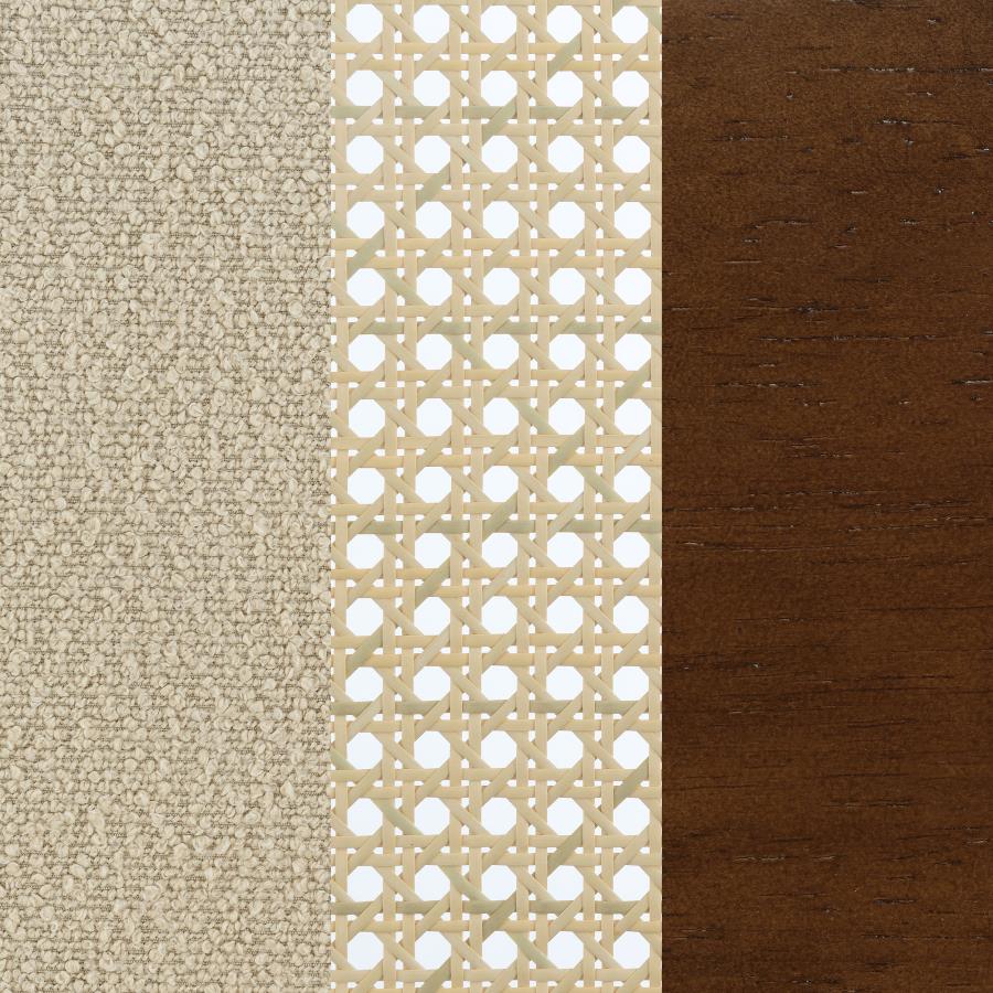 Rayo - Rattan Cane Back Accent Chair With Padded Seat