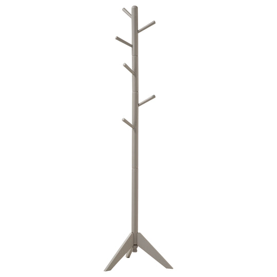 Devlin - 6 Hook Freestanding Wood Coat Rack Hat Hanger