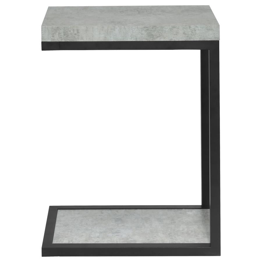Beck - Engineered Wood C-Shape Sofa Side Table