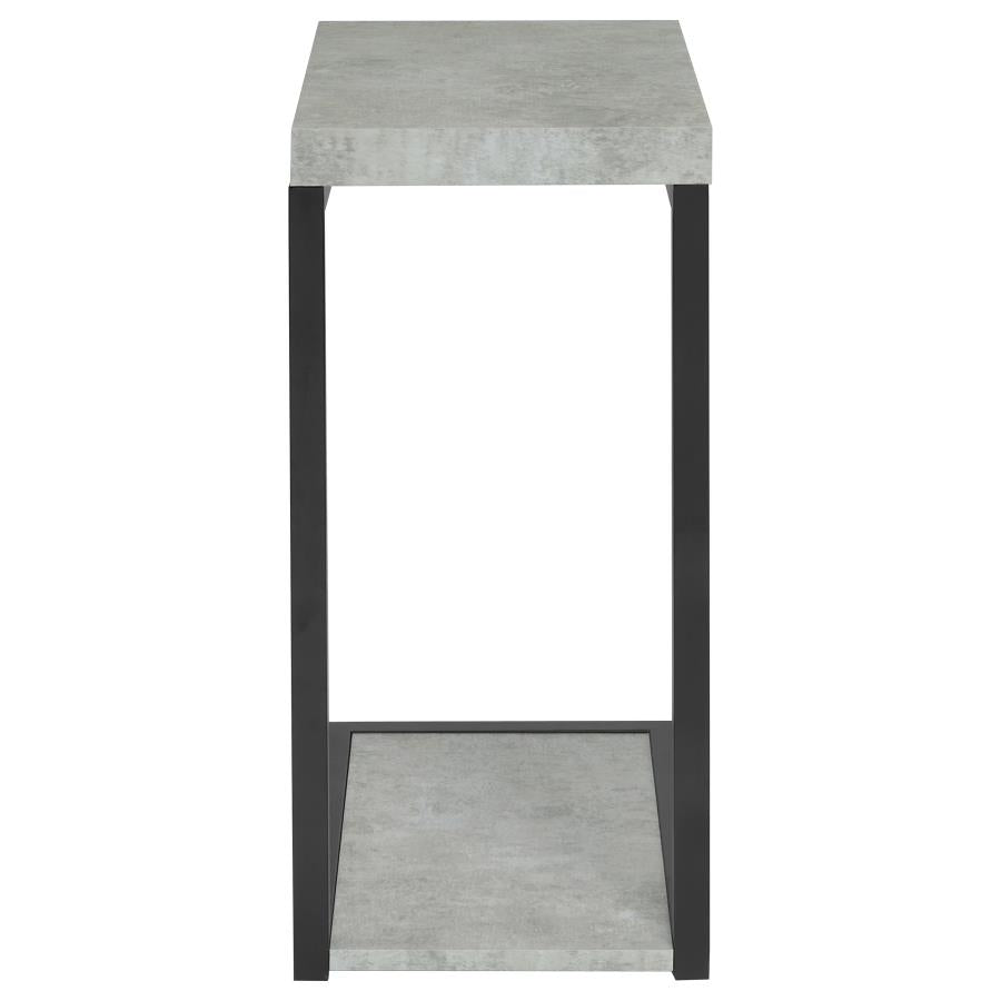 Beck - Engineered Wood C-Shape Sofa Side Table