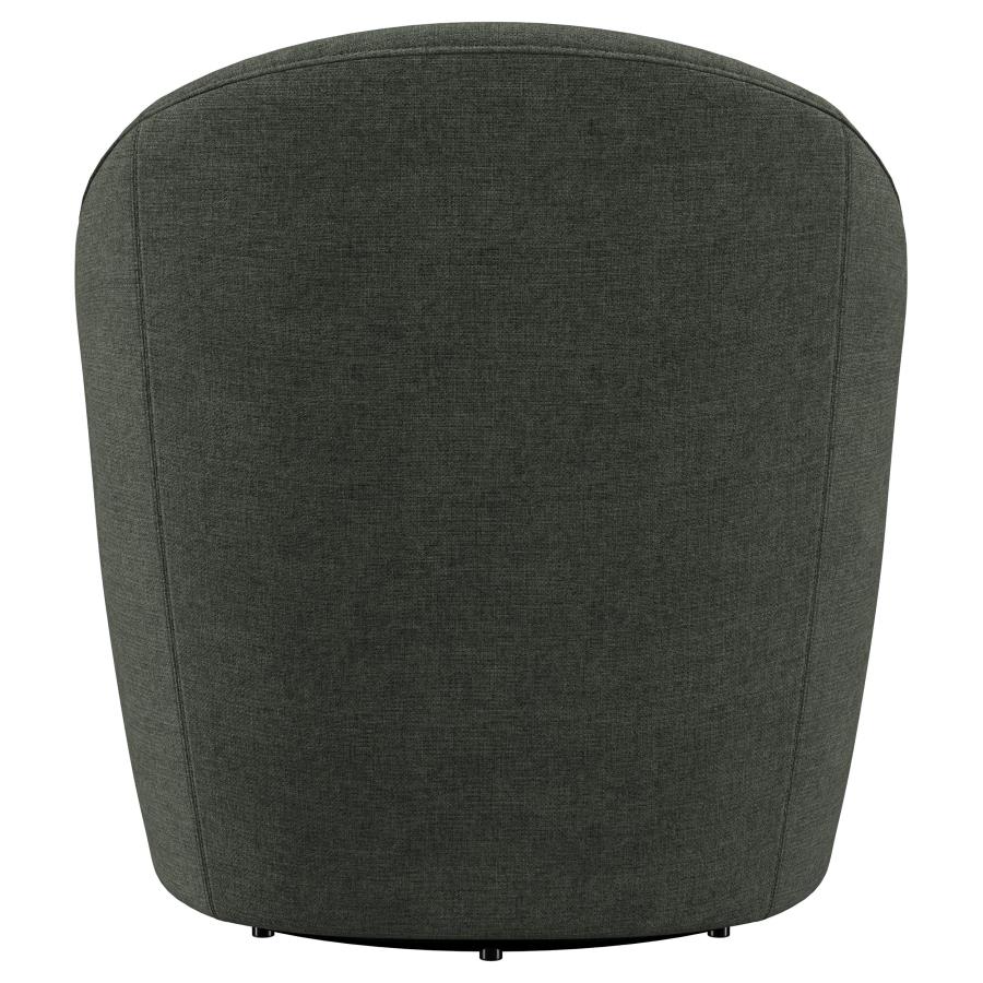 Leon - Upholstered Barrel Accent Swivel Chair