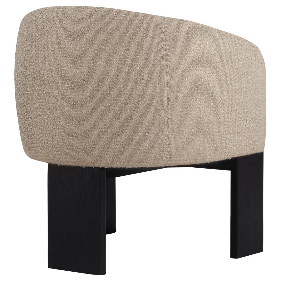 Valdez - Boucle Upholstered Barrel Back Accent Chair