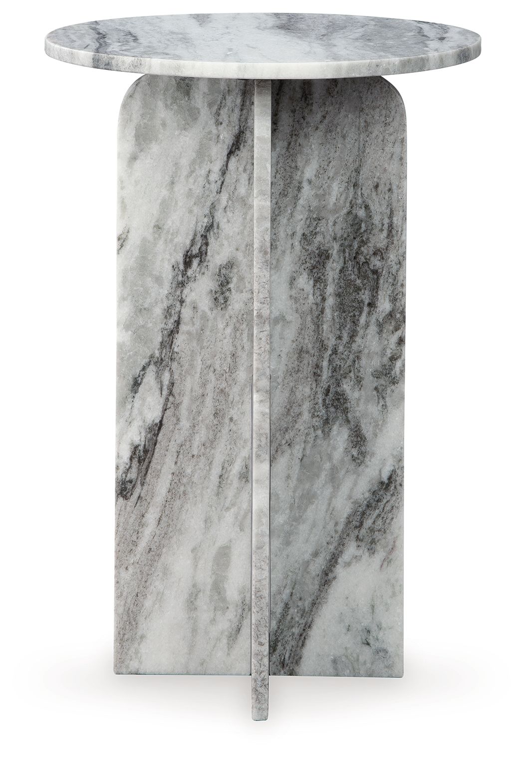 Keithwell - Gray - Round Accent Table by Signature Design by Ashley® | Bel Furniture