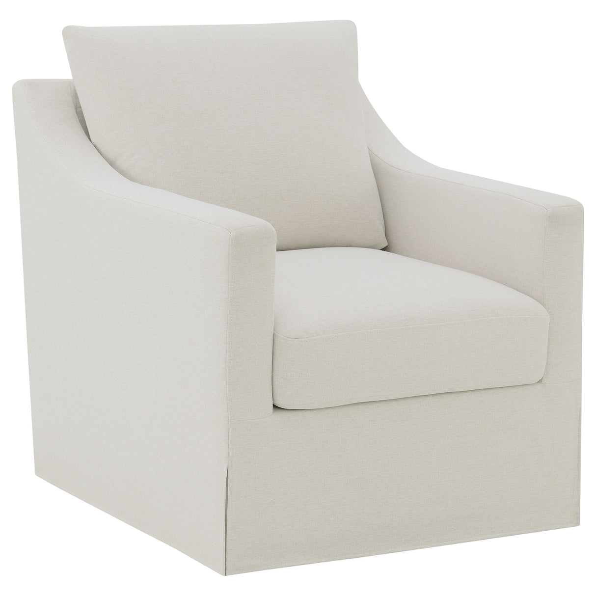 Winter - Upholstered Sloped Arm Accent Swivel Chair