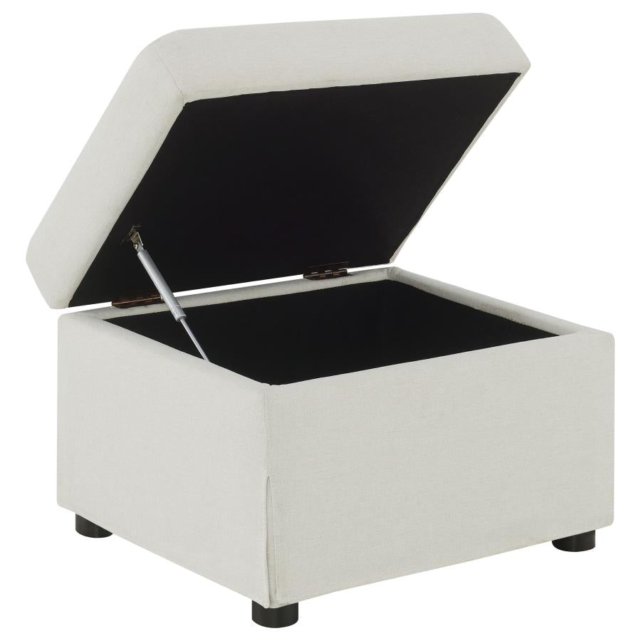 Winter - Upholstered Hydraulic Lift Top Storage Ottoman