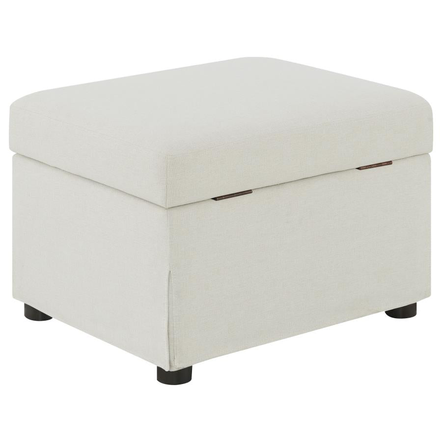 Winter - Upholstered Hydraulic Lift Top Storage Ottoman