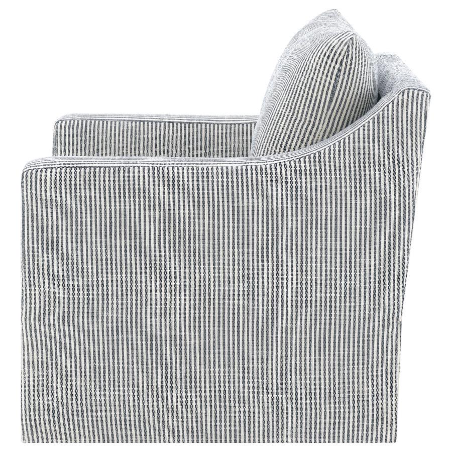 Winter - Upholstered Sloped Arm Accent Swivel Chair