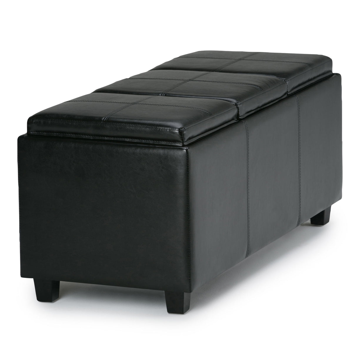 Avalon - Upholstered Storage Ottoman by Simpli-Home | Bel Furniture