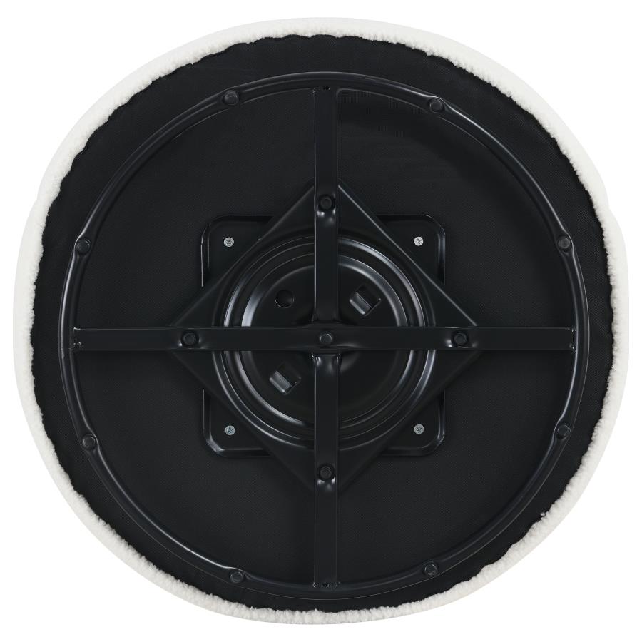 Joyce Upholstered Barrel Back Swivel Chair