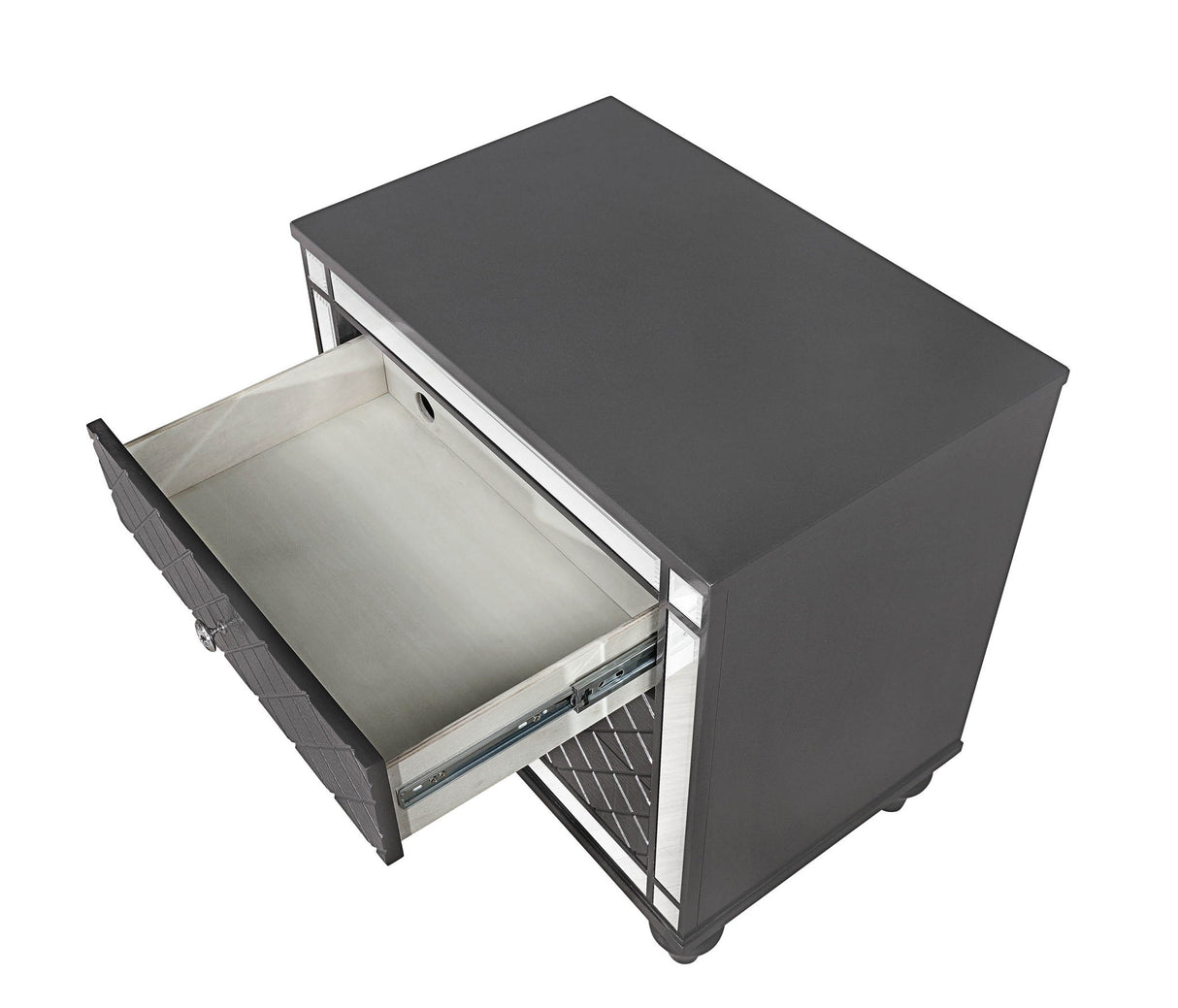 Refino - Bedroom Set - Gunmetal by Crown Mark | Bel Furniture