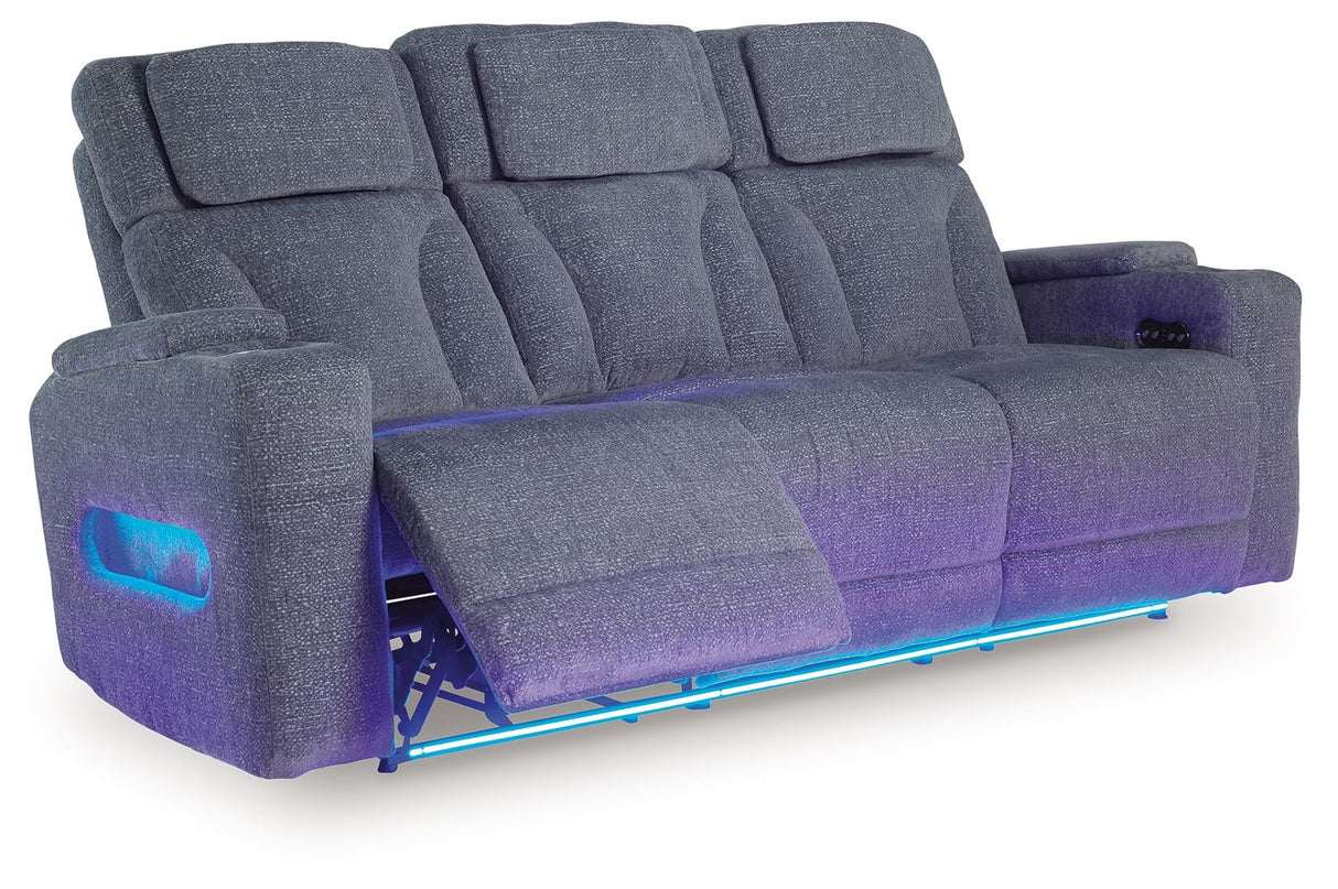 Studio Cave - Steel - Power Reclining Sofa by Signature Design by Ashley® | Bel Furniture