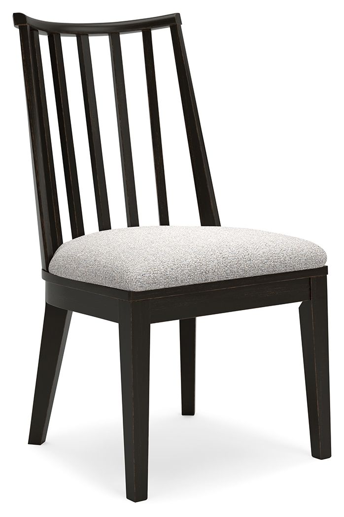 Galliden - Black - Dining Upholstered Side Chair (Set of 2) by Signature Design by Ashley® | Bel Furniture